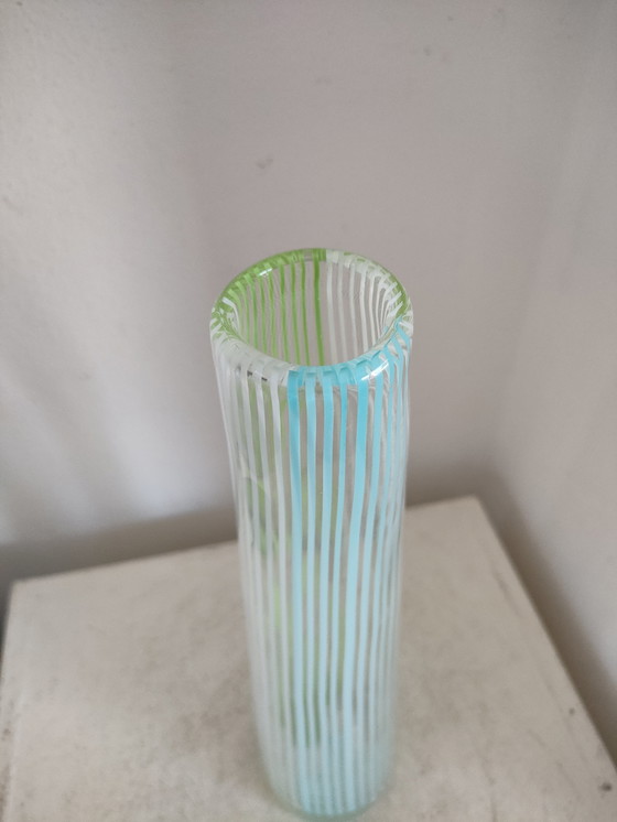 Image 1 of Vaso di design vintage in filigrana di Murano Dino Martens