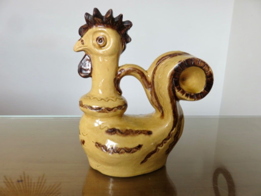 Céramique "Le Coq" Poterie Périgourdine, France, 1960 – kandelaars en kaarsen, Ceramic