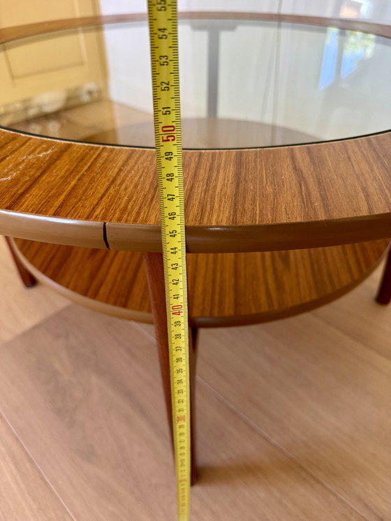 Image 1 of Round designer coffee table brand Schreiber