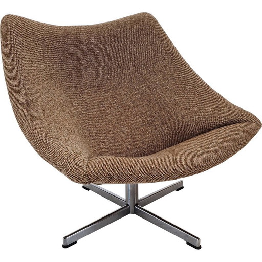 Sillas vintage de lana Oyster de Pierre Paulin para Artifort, 1965