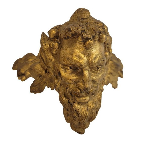 Image 1 of Pair of “Satyr” masks, gilt bronze, Louis XVI, Circa 1790 - France