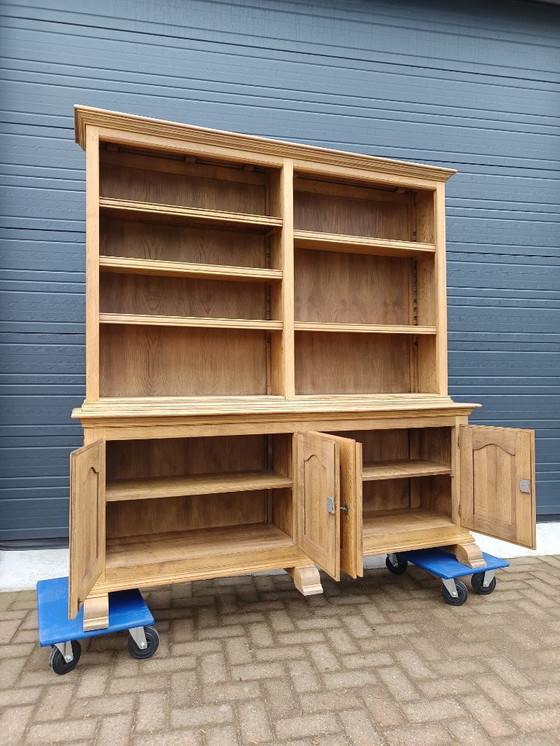 Image 1 of Solid light oak bookcase / sideboard