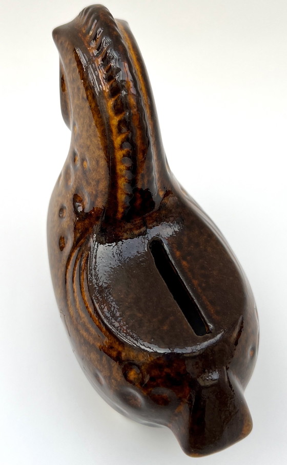 Image 1 of Mid-Century Ceramic Horse Money Box – Bitossi Style – Italy 1960s