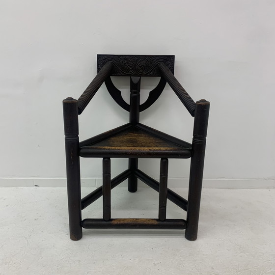 Image 1 of Poltrona treppiede Munk svedese in rovere massello, anni '60