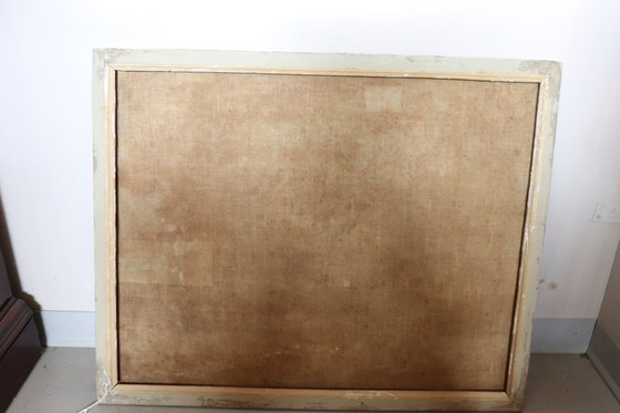 Image 1 of Antike Landschaft, Ölgemälde auf Leinwand, 19. Jahrhundert