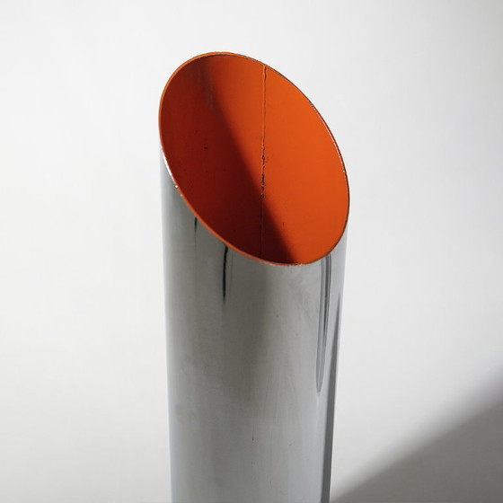 3 chrome-plated metal umbrella stands, 1970s (photo 10 of 13)