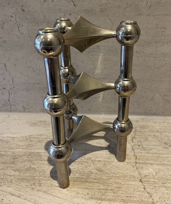 Image 1 of Stoff Nagel design candle holders vintage 1970s