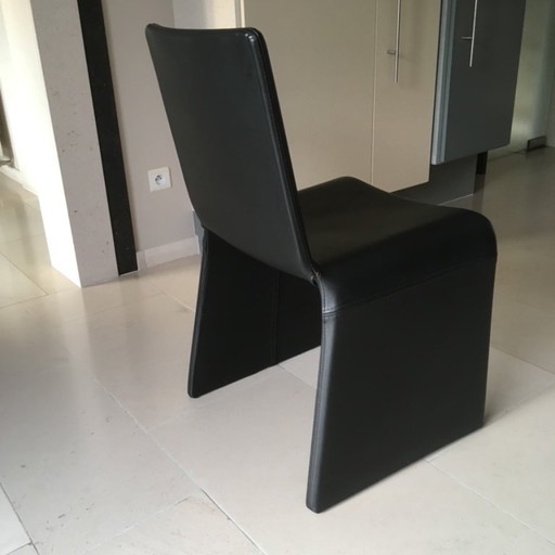 8 x Porada Lederdesignstühle