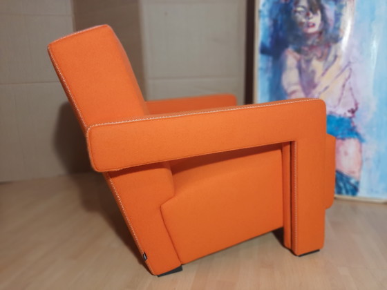 Image 1 of Cassina Utrecht 637 Nuovo mai usato in panno di lana Ruggine arancione (Serie 13L) Punto cavallo