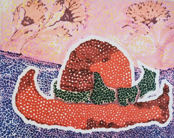 Image 1 of After Yayoi Kusama, Hat Leff.., Lithograph, 1990s