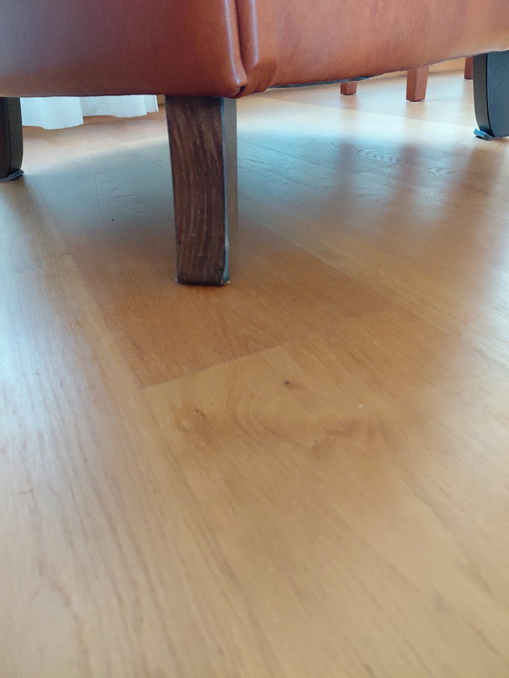 Image 1 of Bruin leren fauteuil