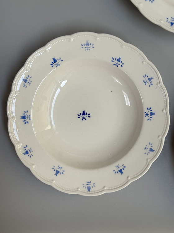 Image 1 of Boch Frères La Louvière, Set di 6 Piatti Fondi Vintage, 1940 circa