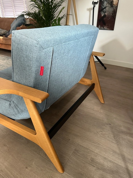 Innovation Splitback-Sessel Frej Hellblau – Innovation Living, Metal, Textile (photo 5 of 8)