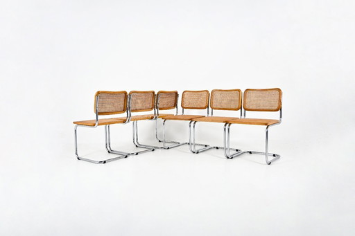 Dining Chairs Style B32 by Marcel Breuer, Set of 6
