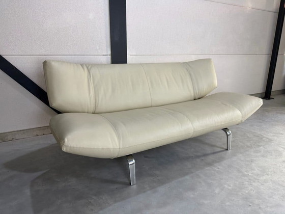 Divano Leolux Devon 2,5 posti - Pelle Wapiti Alba – Divani 2 posti, polished steel (photo 5 of 10)
