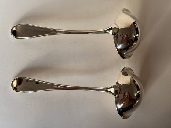 Image 1 of Service de table suédois Faden en argent massif Wilkens, composé de 16 pièces.