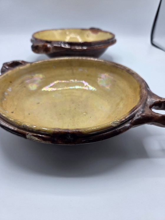 Image 1 of 2 platos antiguos de barro