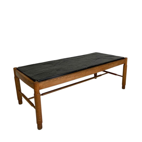 Table de bistrot avec plateau en marbre et bord en laiton, début du 20e siècle, Meubles, Vintage (photo 9 sur 9)