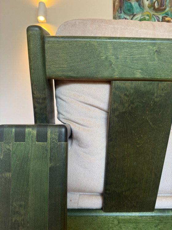 Asko Bonanza Bank - Esko Pajamies, Banken, Textiel, Hout, Beige (foto 4 van 9)