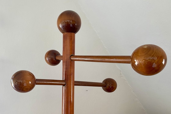 Image 1 of Atomic Wood Garderobenständer Garderobe Sputnik Postmoderne 60er 70er Space Age