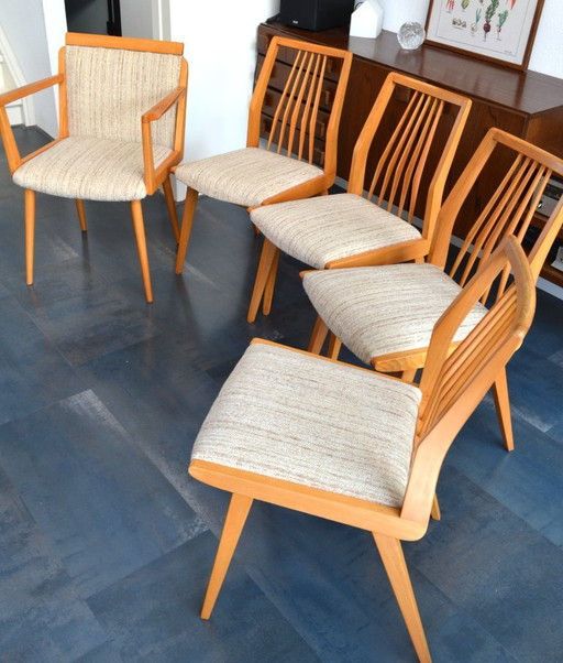 5 x sedia da pranzo Casala vintage