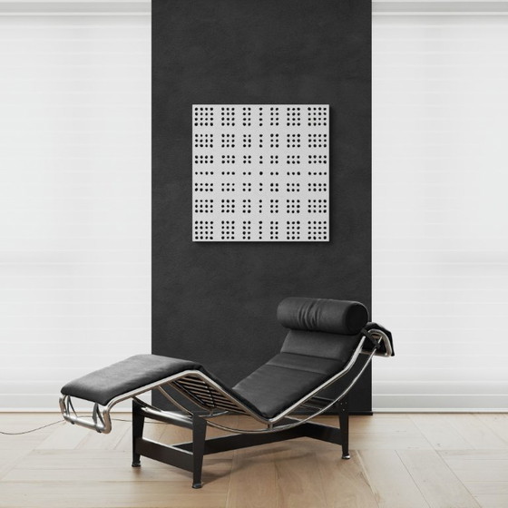 Image 1 of Composition en noir et blanc, 80 x 80 cm