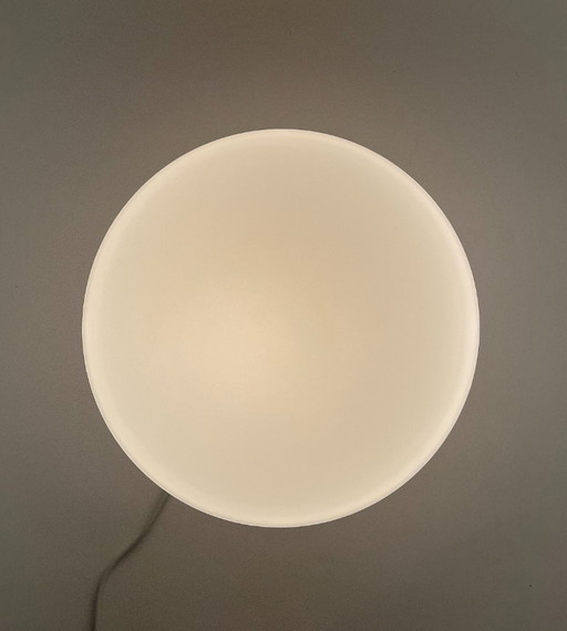 Lampada da parete/soffitto minimalista vintage in porcellana e vetro opalino – Design scandinavo Bauhaus