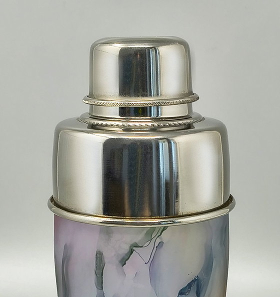 Image 1 of 1970s Mid-Century Cocktail Shaker in Murano Glass. Made in Italy
