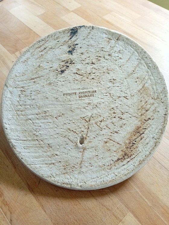 Image 1 of Applique/portacandele brutalista in gres – Brigitte Andrzejak, Danimarca 1970
