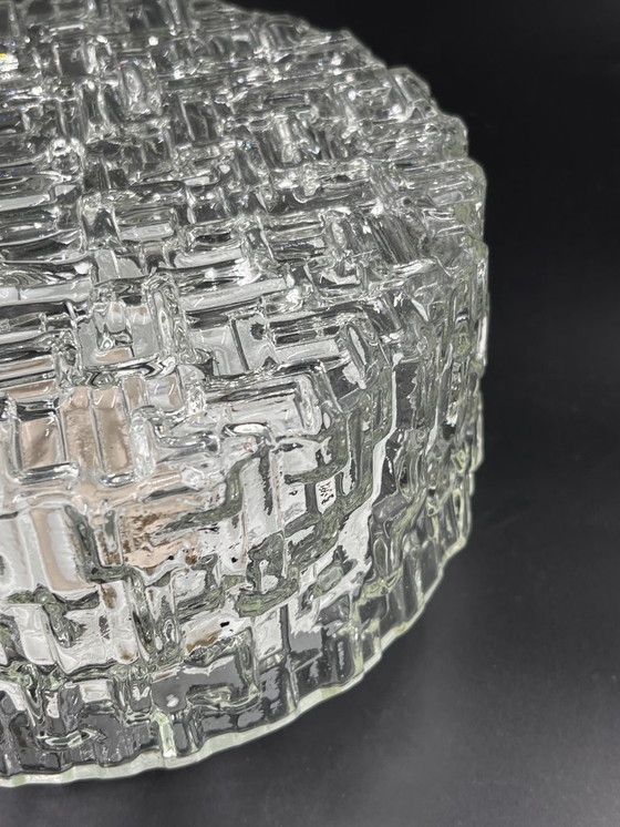 Image 1 of Molded glass ceiling light with relief