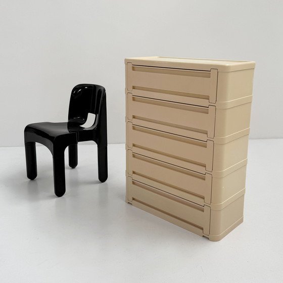 Image 1 of White Chest of Drawers Model 4964 by Olaf Von Bohr for Kartell, 1970s