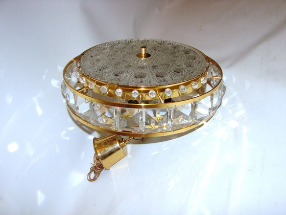 Image 1 of Kristall-Hängeleuchte Proj. Carl Fagerlund für Orrefors, Schweden, 1960er Jahre