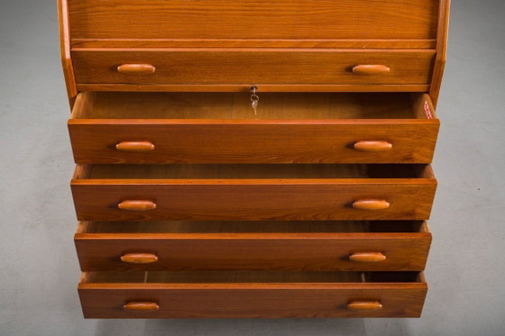 Image 1 of Mid-Century Modern Teak Secretary from Dyrlund, Denmark, 1960s