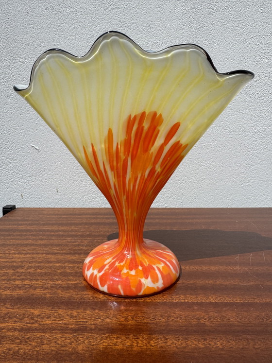 Image 1 of Franz Welz Art Deco Fan Vase