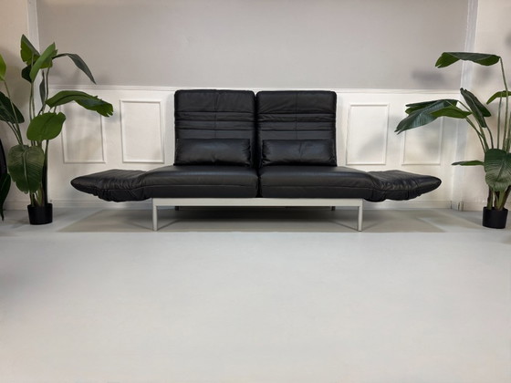 Image 1 of Rolf Benz Plura 380 Multifunctional Leather Black Sofa