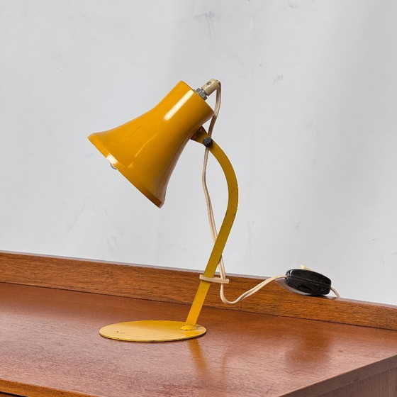 Image 1 of Szarvasi Small Steel Table Lamp, 1960s – Original Condition