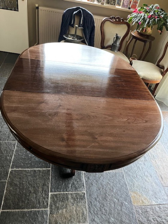 Image 1 of Tavolino Biedermeier con 6 sedie Biedermeier