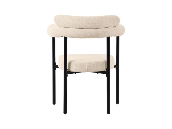 Image 1 of Set di 6 sedie in velluto - con braccioli - Beige