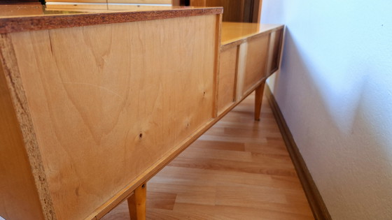 Image 1 of Buffet blond vintage suédois moderne du milieu du siècle, années 1950