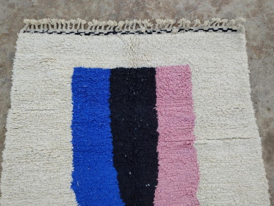 Image 1 of Tapis marocain en laine naturelle 200cmx100cm