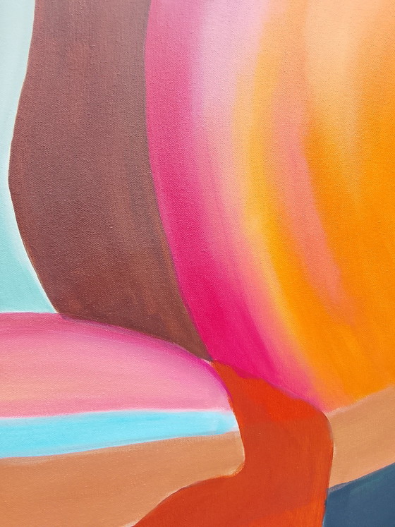Image 1 of Acrylic painting #river 100x100cm