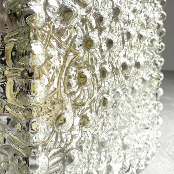 Image 1 of A large flush mount designed for both wall and ceiling application, in the 1970s.  This particular type of fixture tends to sit 