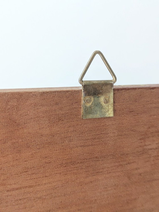 Image 1 of Arte da parete in legno intarsiato del Medioevo - Ritratto di donna elegante