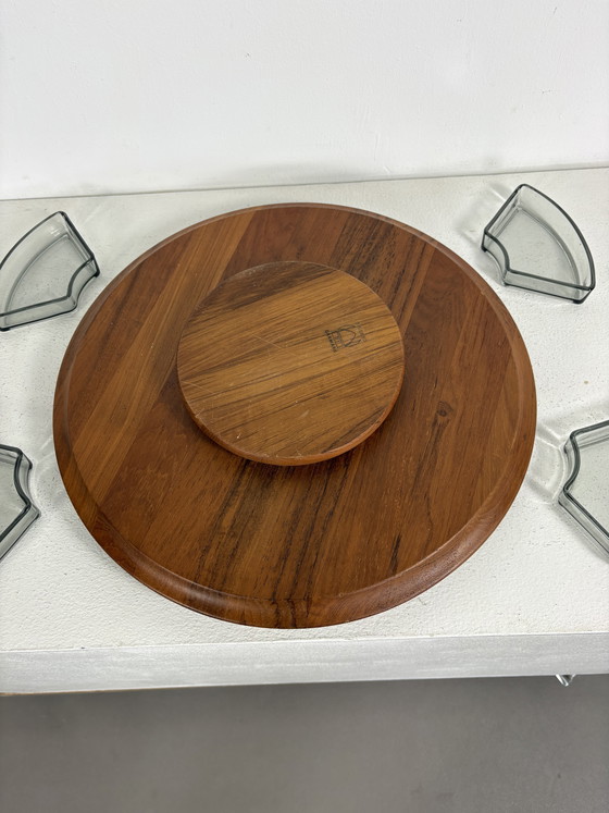 Image 1 of Digsmed Vintage Teak Lazy Susan Draaitableau Denmark
