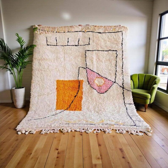 Marokkaans wollen vloerkleed gedecoreerd 200cm x 300cm – Vloerkleden en tapijten, Wool (photo 5 of 5)