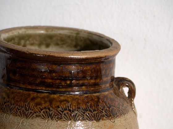 Antike chinesische glasierte Steingutvase – China, ca. 1900 – Vasen, Ceramic, Rustic (photo 14 of 39)