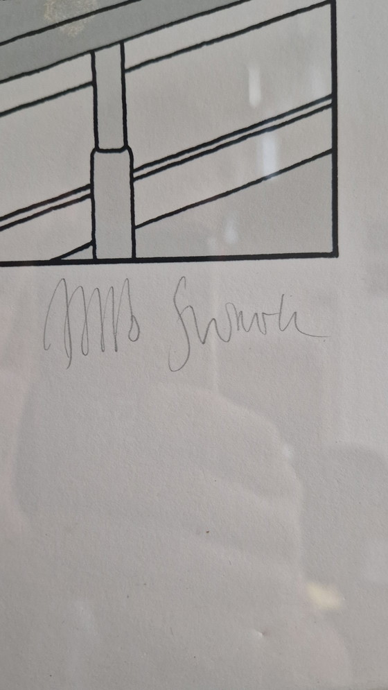 Image 1 of Affiche vintage cool des années 70 par Joost de Swarte