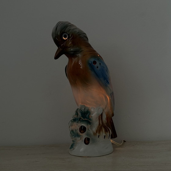Image 1 of Vintage porcelain Parfume lamp bird , 1950s
