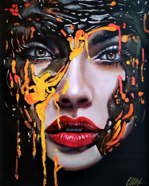 Toile d'artiste - Walter GERACI - The dark side of the beauty
