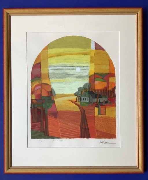 Serigrafía "Verano" de Ton Schulten